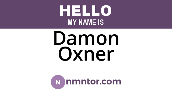 Damon Oxner