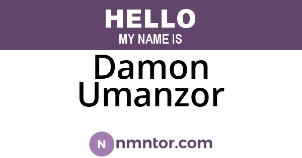 Damon Umanzor