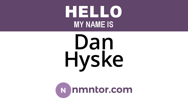 Dan Hyske