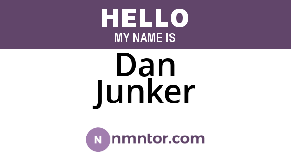 Dan Junker