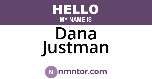Dana Justman