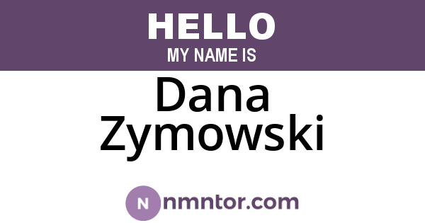 Dana Zymowski