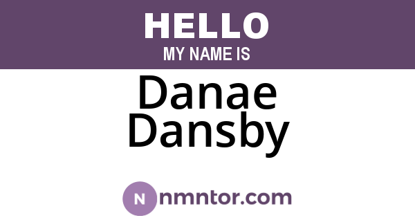 Danae Dansby