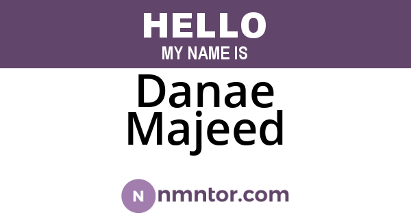 Danae Majeed