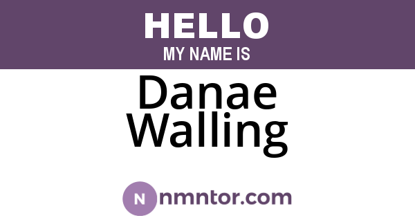 Danae Walling