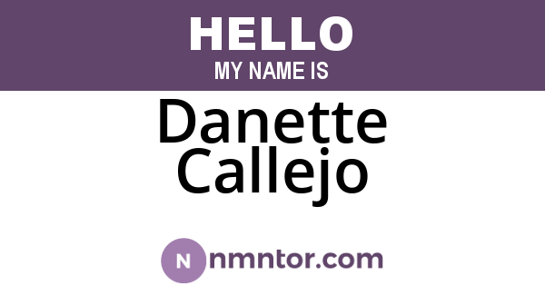 Danette Callejo