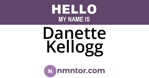 Danette Kellogg