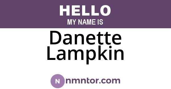 Danette Lampkin