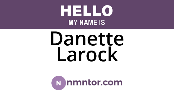 Danette Larock