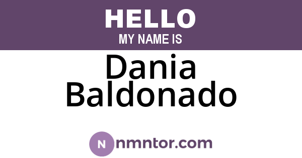 Dania Baldonado