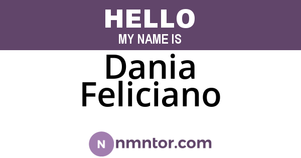 Dania Feliciano