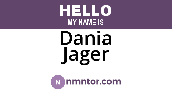Dania Jager