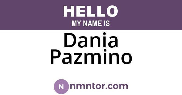 Dania Pazmino