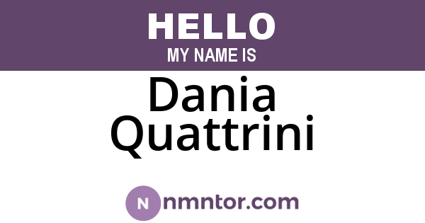 Dania Quattrini
