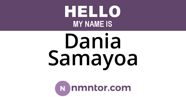 Dania Samayoa