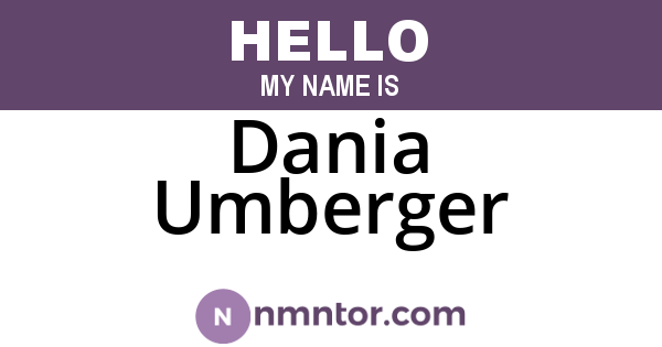 Dania Umberger