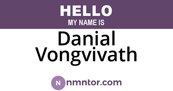 Danial Vongvivath