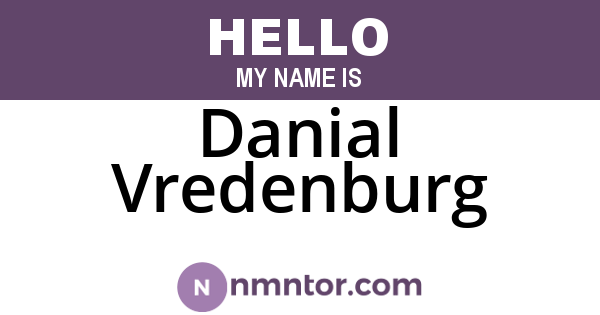 Danial Vredenburg