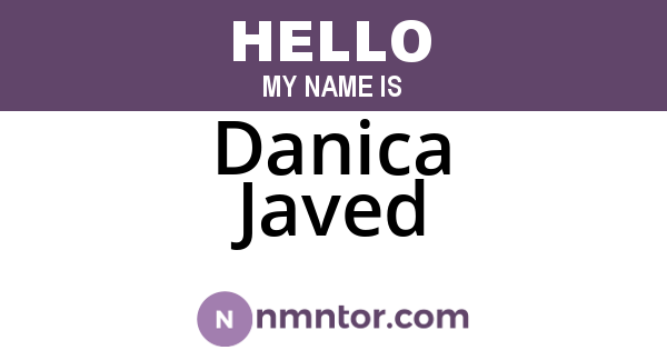 Danica Javed
