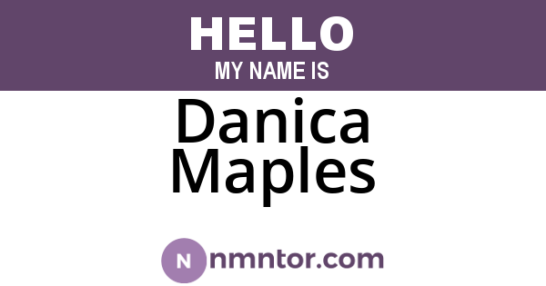 Danica Maples