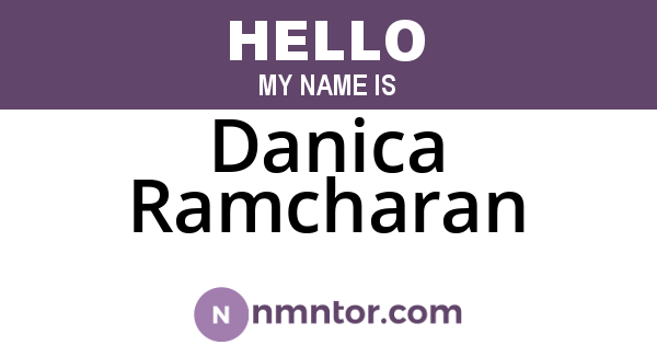 Danica Ramcharan