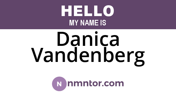 Danica Vandenberg