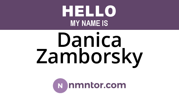 Danica Zamborsky