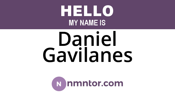 Daniel Gavilanes