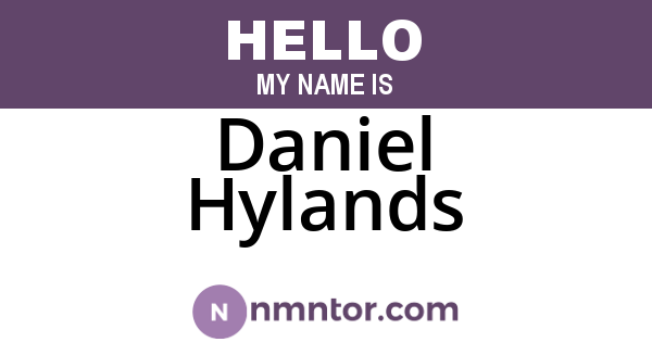 Daniel Hylands