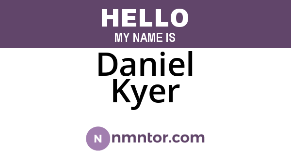 Daniel Kyer