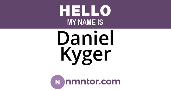 Daniel Kyger