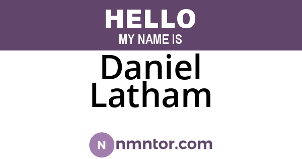 Daniel Latham