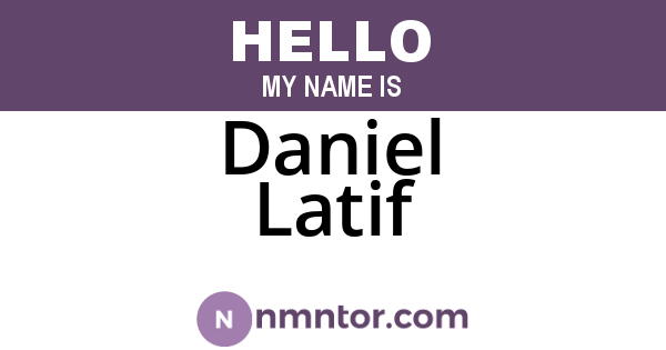 Daniel Latif