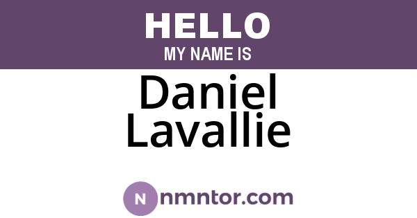 Daniel Lavallie