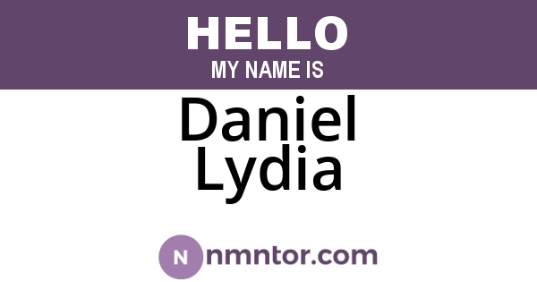 Daniel Lydia