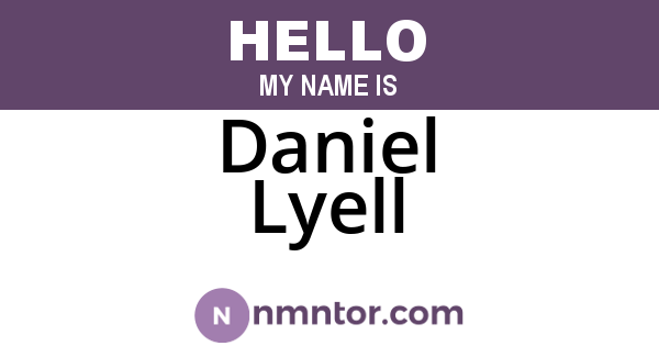 Daniel Lyell