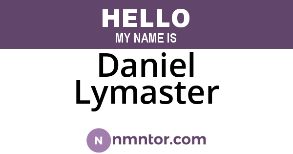 Daniel Lymaster