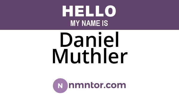 Daniel Muthler