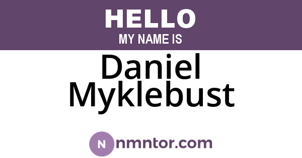 Daniel Myklebust