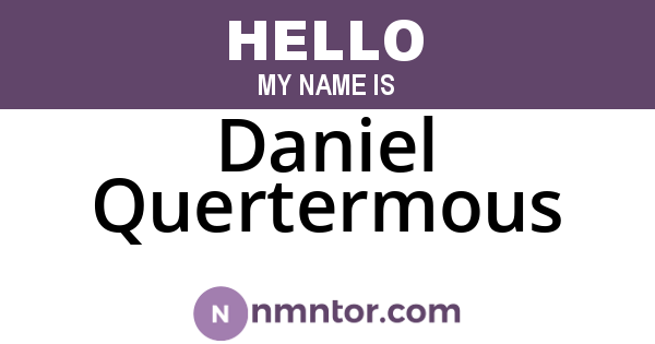 Daniel Quertermous