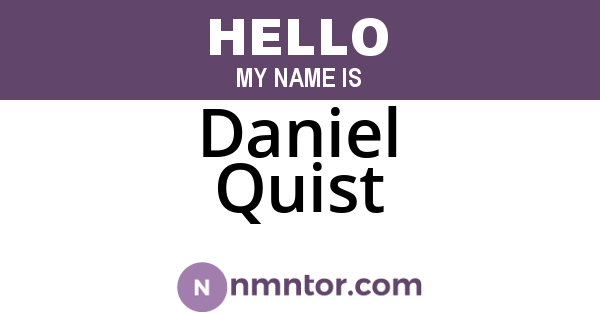Daniel Quist