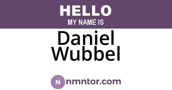 Daniel Wubbel