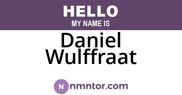 Daniel Wulffraat
