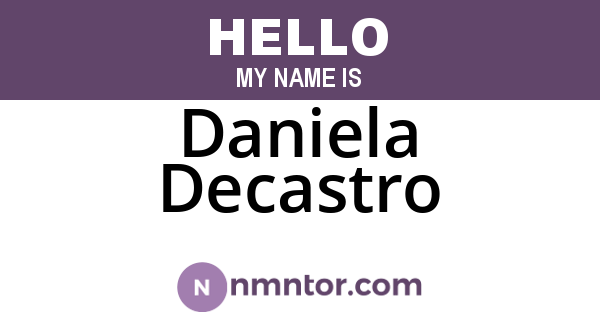 Daniela Decastro