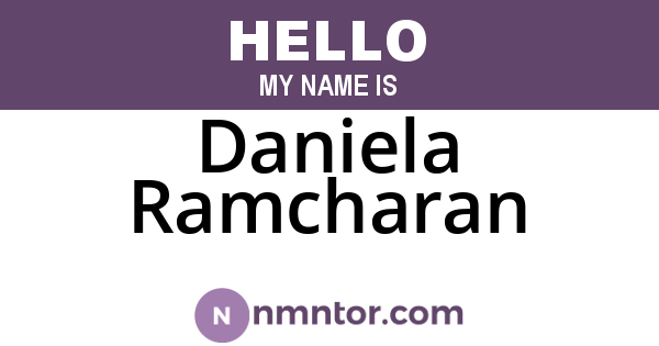 Daniela Ramcharan