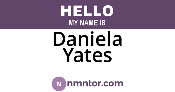Daniela Yates