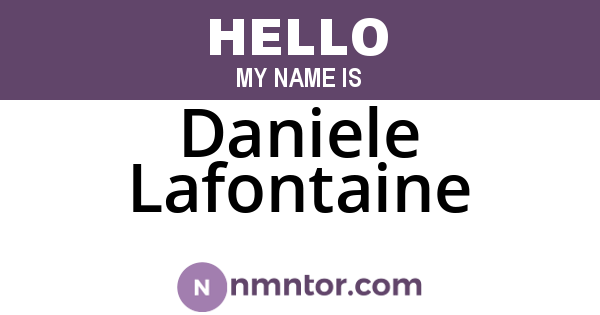 Daniele Lafontaine