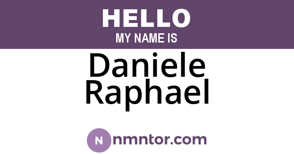 Daniele Raphael