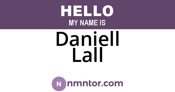 Daniell Lall