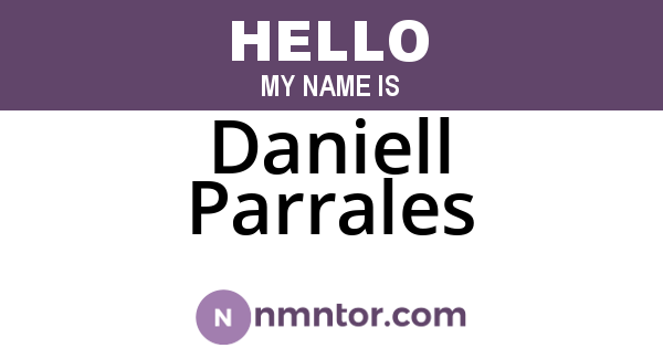 Daniell Parrales
